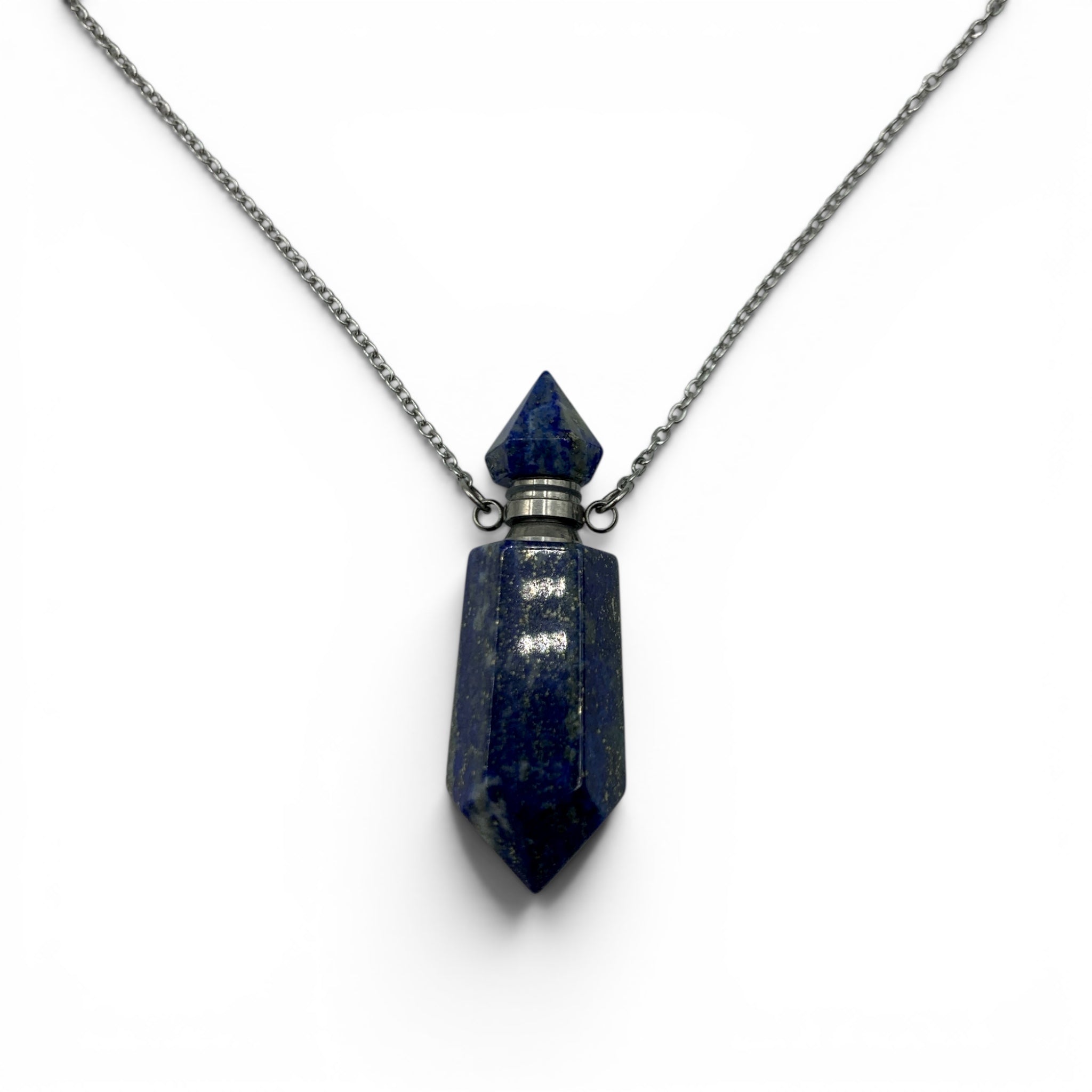 Necklace - Lapis Lazuli Perfume Bottle